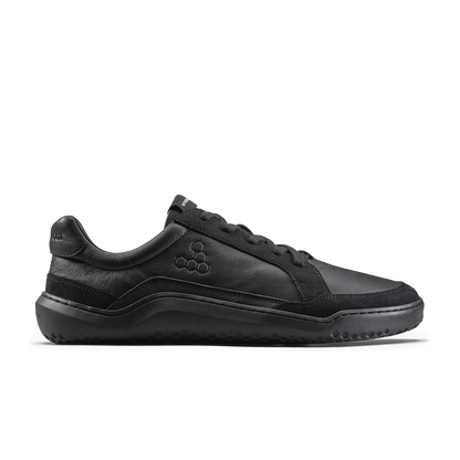Vivobarefoot Gobi II Sneaker Premium Leather Mens Triple Obsidian