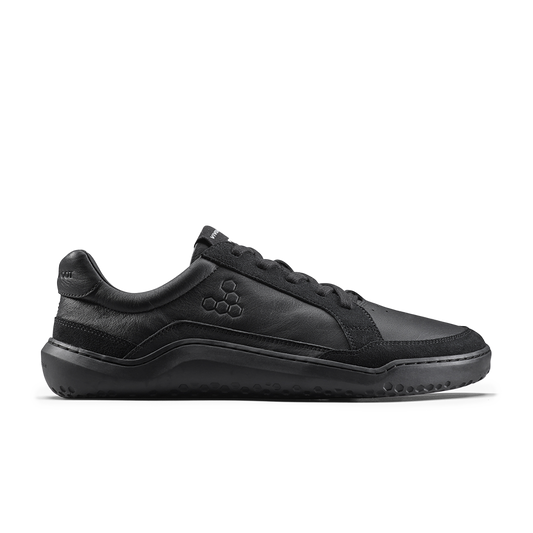 Vivobarefoot Gobi II Sneaker Premium Leather Mens Triple Obsidian