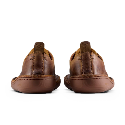 Vivobarefoot Sensus Moc Lace Up Leather Mens Dark Tan