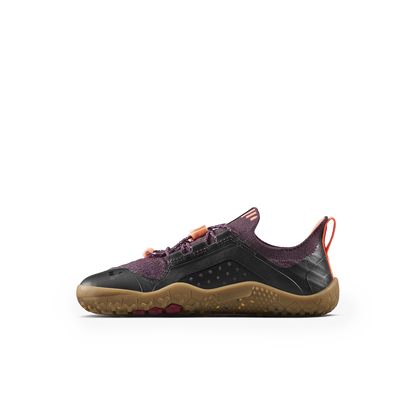 Vivobarefoot Primus Trail Knit FG Preschool Huckleberry/ Molten Lava
