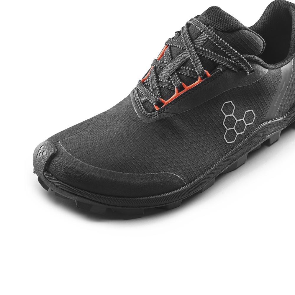 Vivobarefoot Primus Trail Flow WP Mens Eclipse/Molten Lava