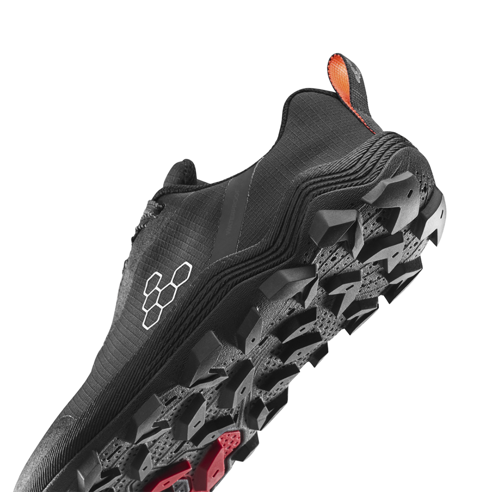 Vivobarefoot Primus Trail Flow WP Mens Eclipse/Molten Lava