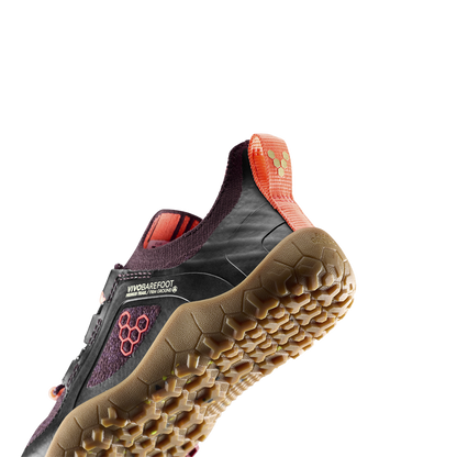 Vivobarefoot Primus Trail Knit FG Preschool Huckleberry/ Molten Lava