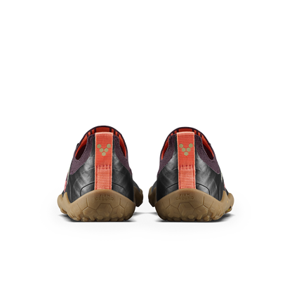 Vivobarefoot Primus Trail Knit FG Kids Huckleberry/ Molten Lava