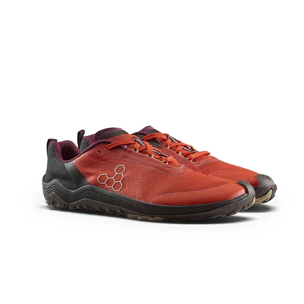 Vivobarefoot Primus Trail Flow Mens Cherry Tomato