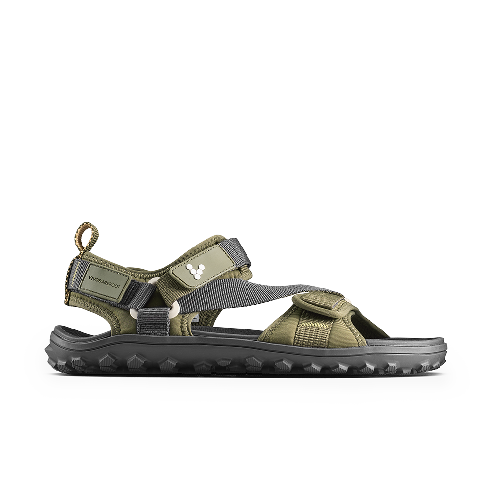 Vivobarefoot Tracker Ora Sandal Mens Dark Olive