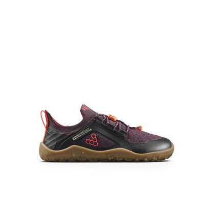 Vivobarefoot Primus Trail Knit FG Kids Huckleberry/ Molten Lava