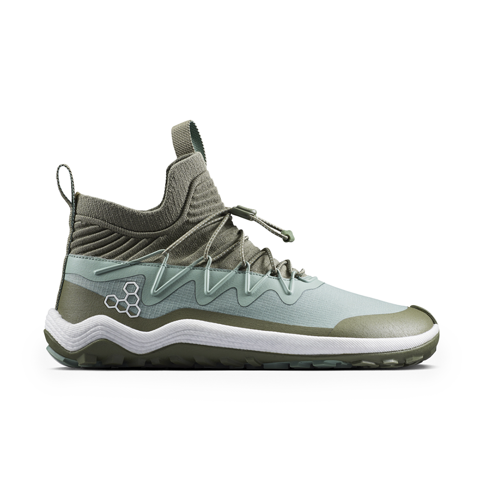 Vivobarefoot Primus Trail Flow Mid II Mens Glacial Green